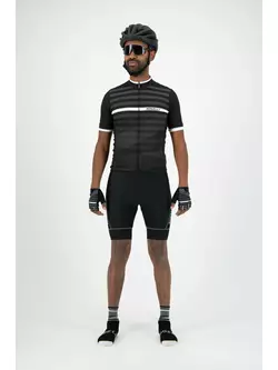 ROGELLI tricou pentru bărbați pentru biciclete STRIPE white/black 001.100