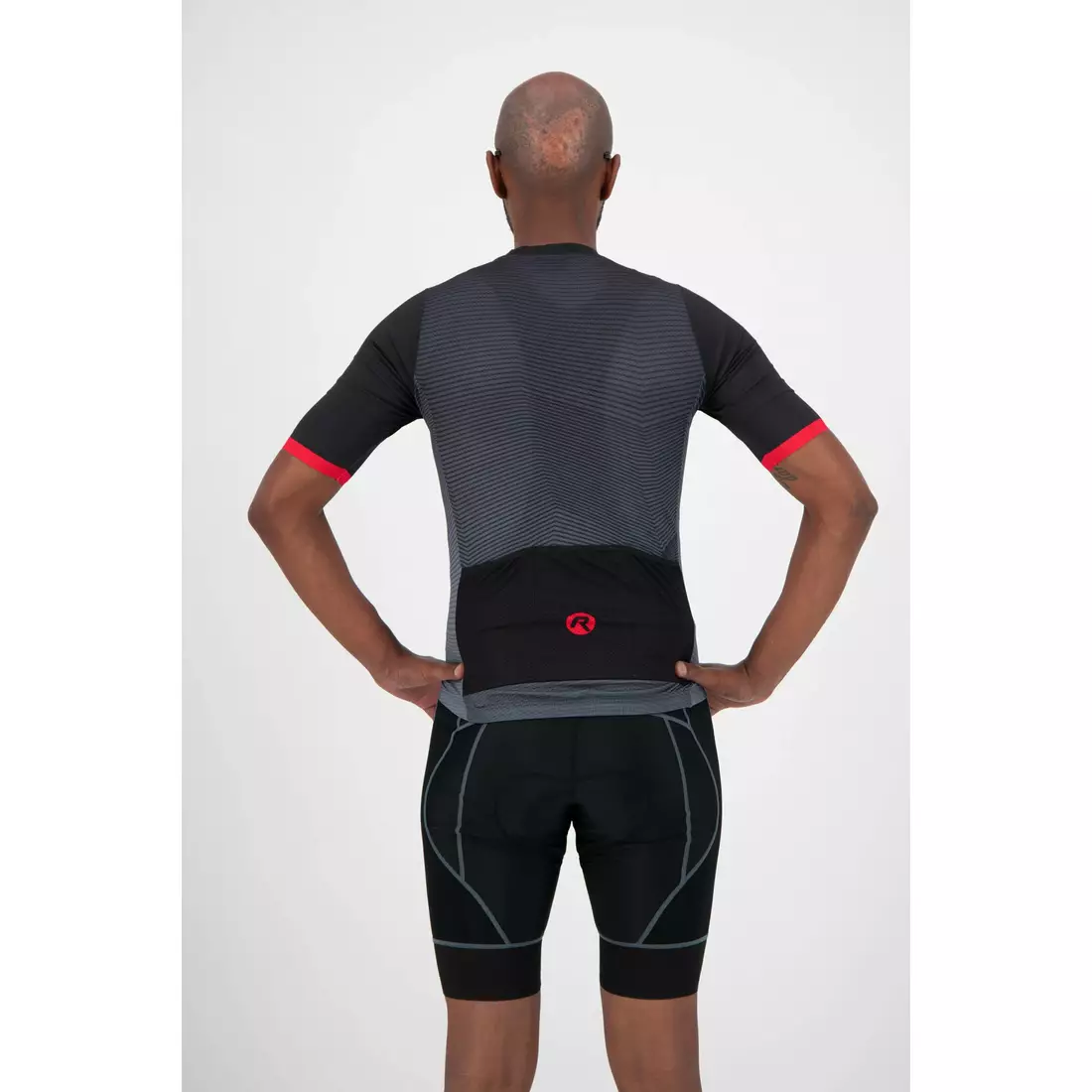 ROGELLI tricou pentru bărbați pentru biciclete VALOR black/red 001.038