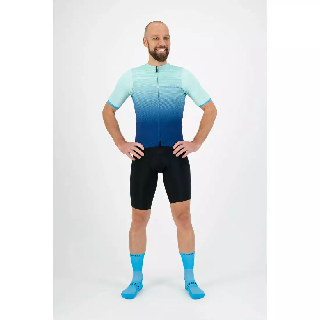 ROGELLI tricou pentru bărbați pentru biciclete VALOR blue 001.039