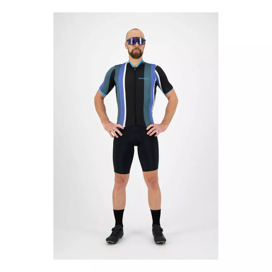ROGELLI tricou pentru bărbați pentru biciclete VINTAGE blue 001.620