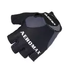 Mănuși de ciclism POLEDNIK AEROMAX, culoare: Negru