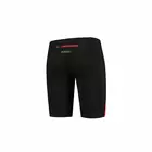 ROGELLI  RUN DIXON - Pantaloni scurți sport bărbați, negru și roșu