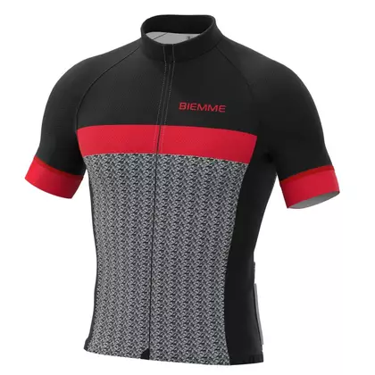 BIEMME tricou de ciclism masculin MORTIROLO black red