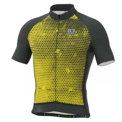 BIEMME tricou de ciclism masculin PORDOI black yellow