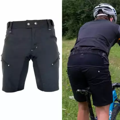 Biemme E-BIKE pantaloni scurți de ciclism pentru bărbați, negru