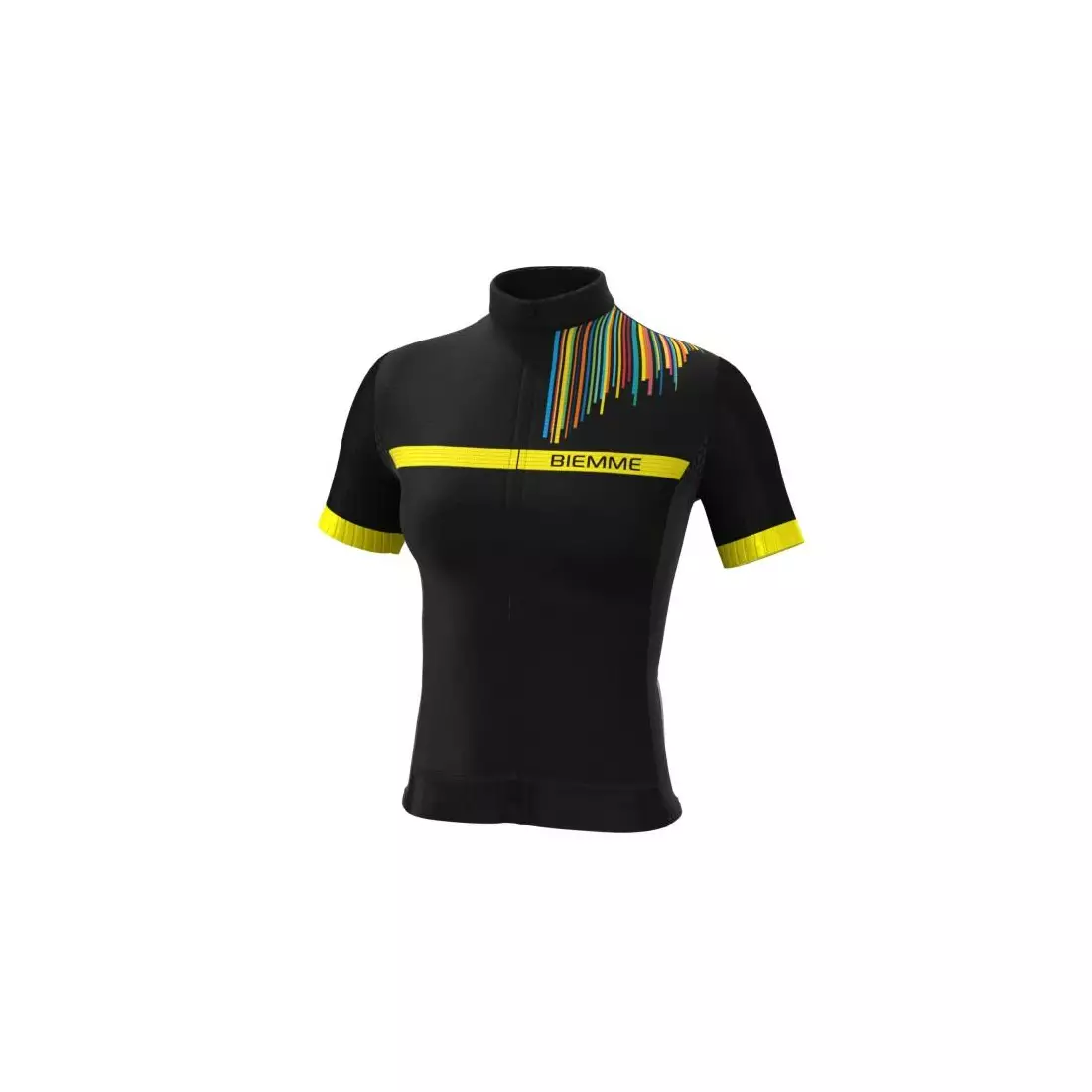 Biemme tricou de ciclism feminin CAUBERG LADY negru și galben