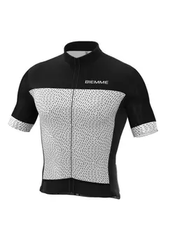 Biemme tricou de ciclism masculin GRANSASSO alb-negru