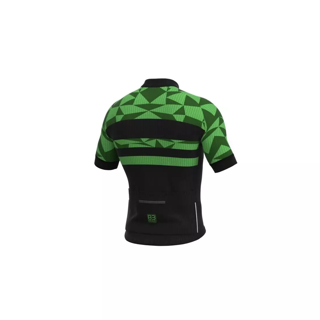 Biemme tricou de ciclism masculin SEMPIONE negru și verde