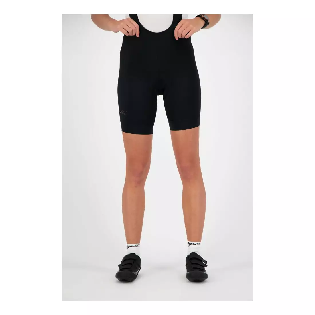 ROGELLI ULTRACING2.0 pantaloni scurți de ciclism pentru femei cu bretele negru