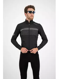 ROGELLI jachetă de ciclism de iarnă pentru bărbați KALON negru și alb