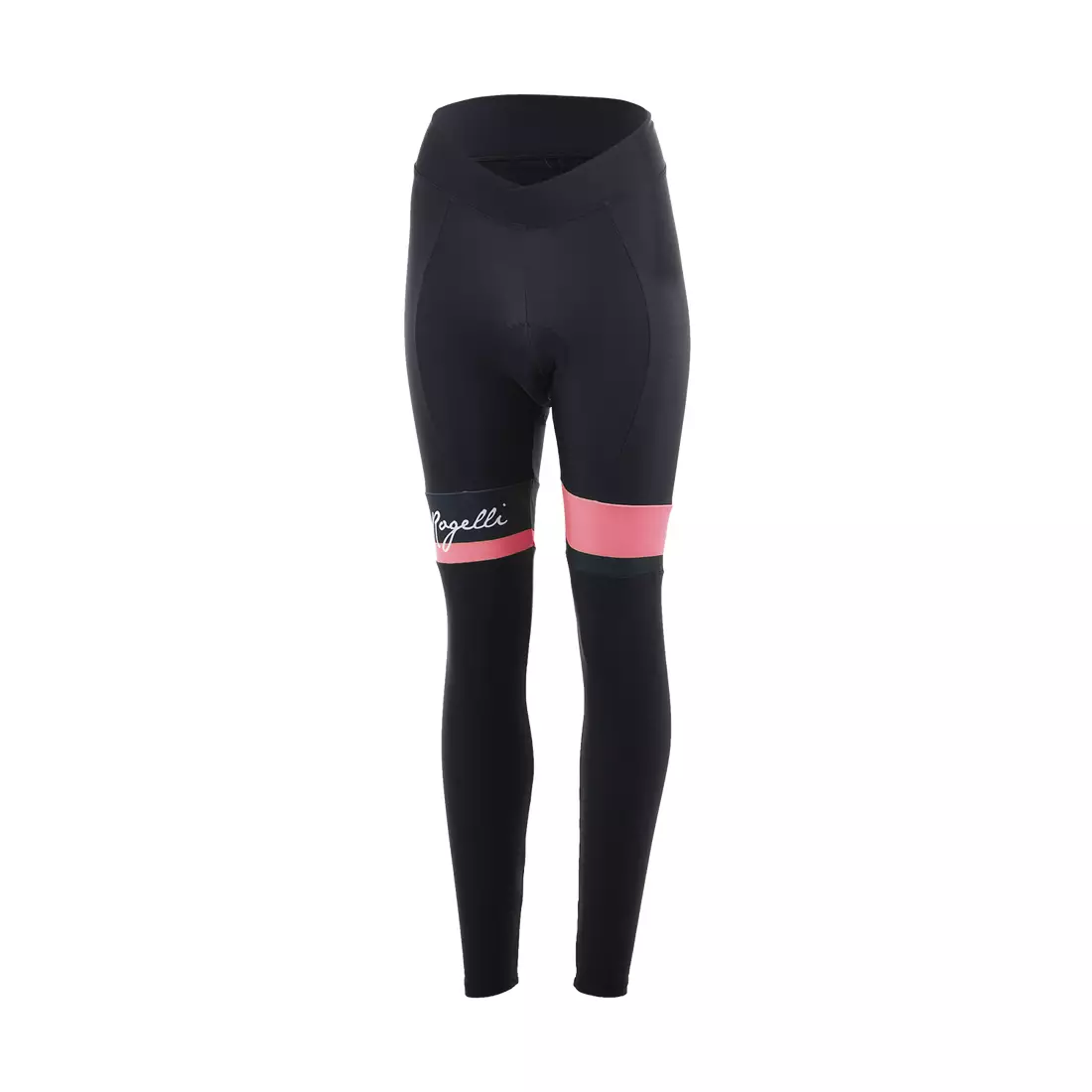 ROGELLI pantaloni de ciclism de iarnă pentru femei SELECT black/coral