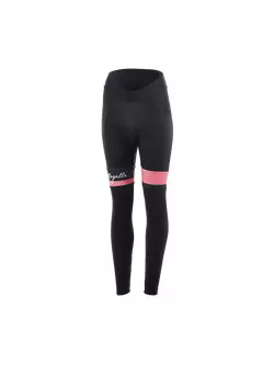 ROGELLI pantaloni de ciclism de iarnă pentru femei SELECT black/coral