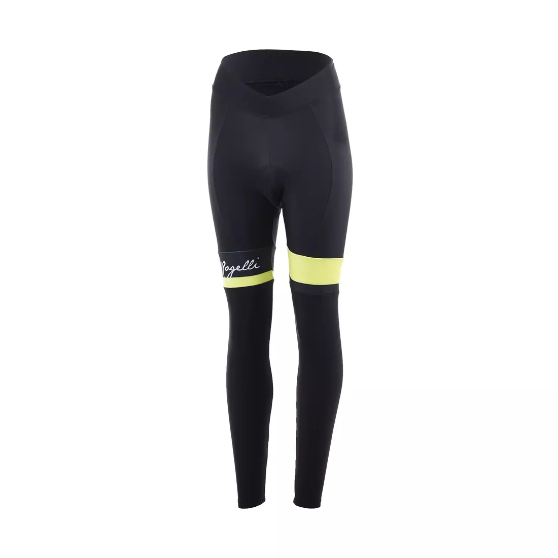 ROGELLI pantaloni de ciclism de iarnă pentru femei SELECT black/yellow