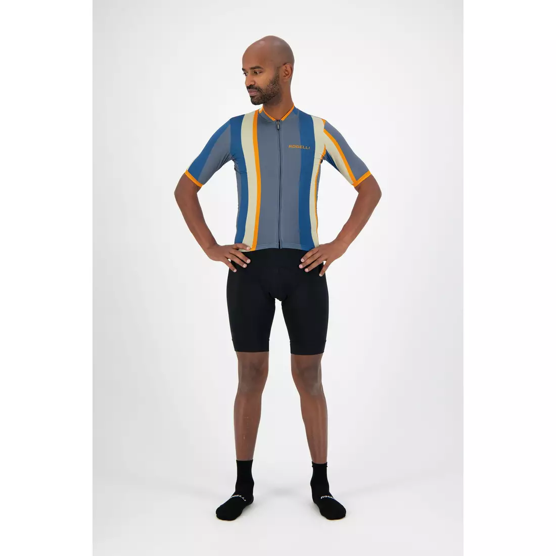 ROGELLI pantaloni scurți de ciclism pentru bărbați cu bretele ULTRACING 2.0 negru