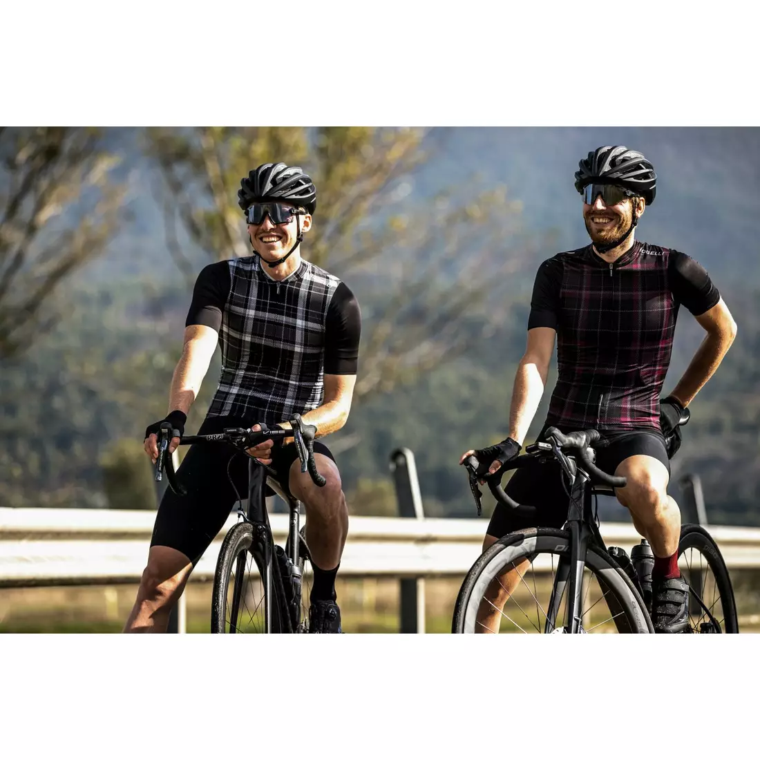 ROGELLI tricou pentru bărbați pentru biciclete STYLE maroon 001.611