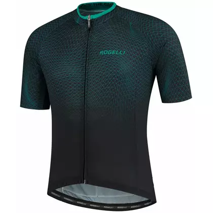 ROGELLI tricou pentru bărbați pentru biciclete WEAVE black/green 001.331