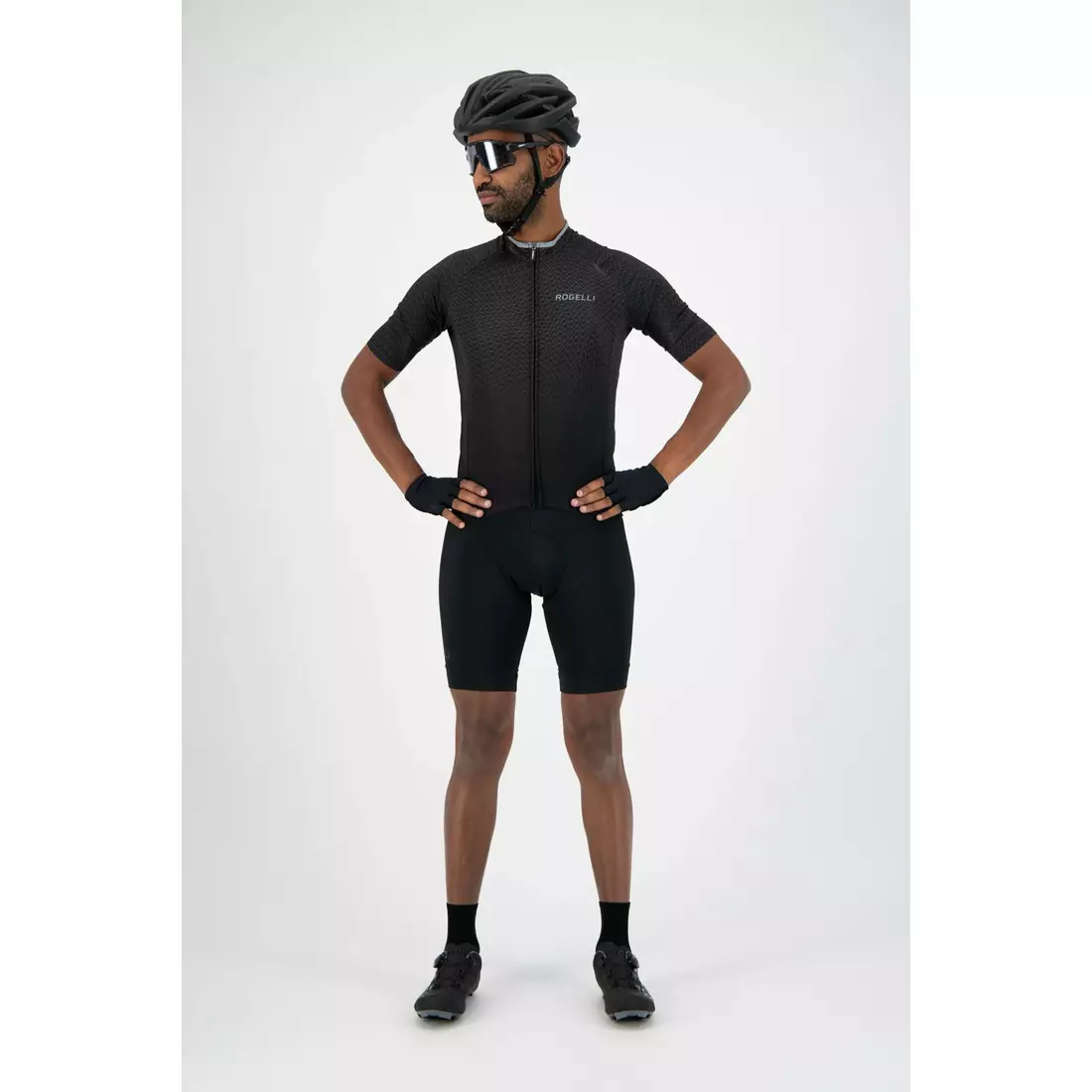 ROGELLI tricou pentru bărbați pentru biciclete WEAVE black/grey 001.330