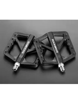Rockbros pedale de platformă din nailon, negru M906-BK