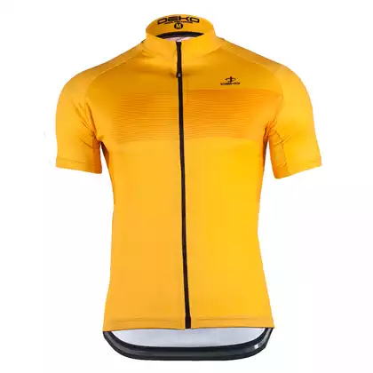 DEKO STYLE-0421 tricou de bărbați pentru ciclism cu mâneci scurte, galben