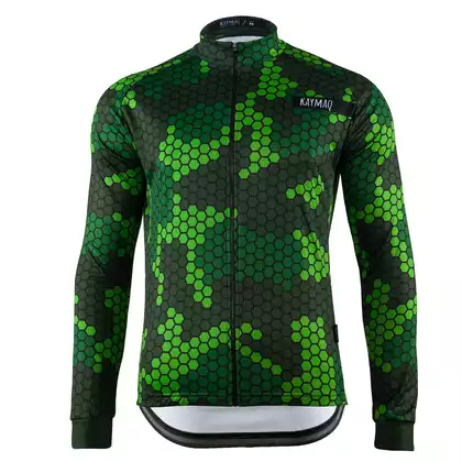 KAYMAQ DESIGN M62 tricou de ciclism pentru bărbați verde