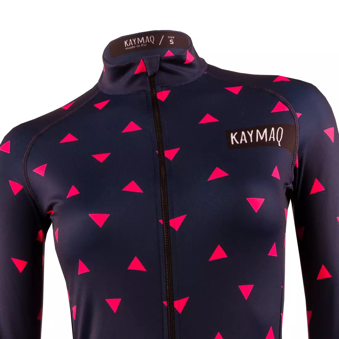 KAYMAQ DESIGN W1-M73 tricou de ciclism feminin albastru marin