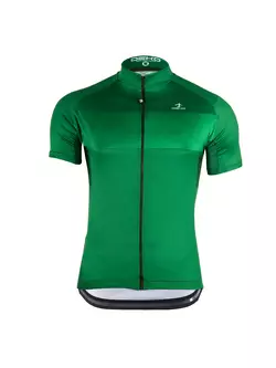 [Set] DEKO STYLE-0421 tricou de bărbați pentru ciclism cu mâneci scurte, verde + DEKO POCKET pantaloni scurți pentru bărbați, negru