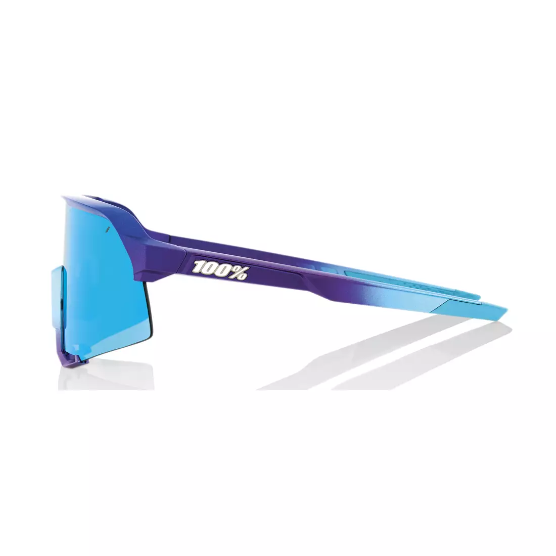 100% ochelari sportivi S3 (Blue Topaz Multilayer Mirror Lens) Matte Metallic Into the Fade STO-61034-228-01