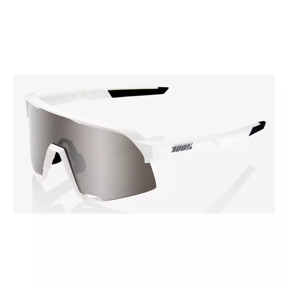 100% ochelari sportivi S3 (HiPER Silver Mirror Lens) Matte White STO-61034-404-02