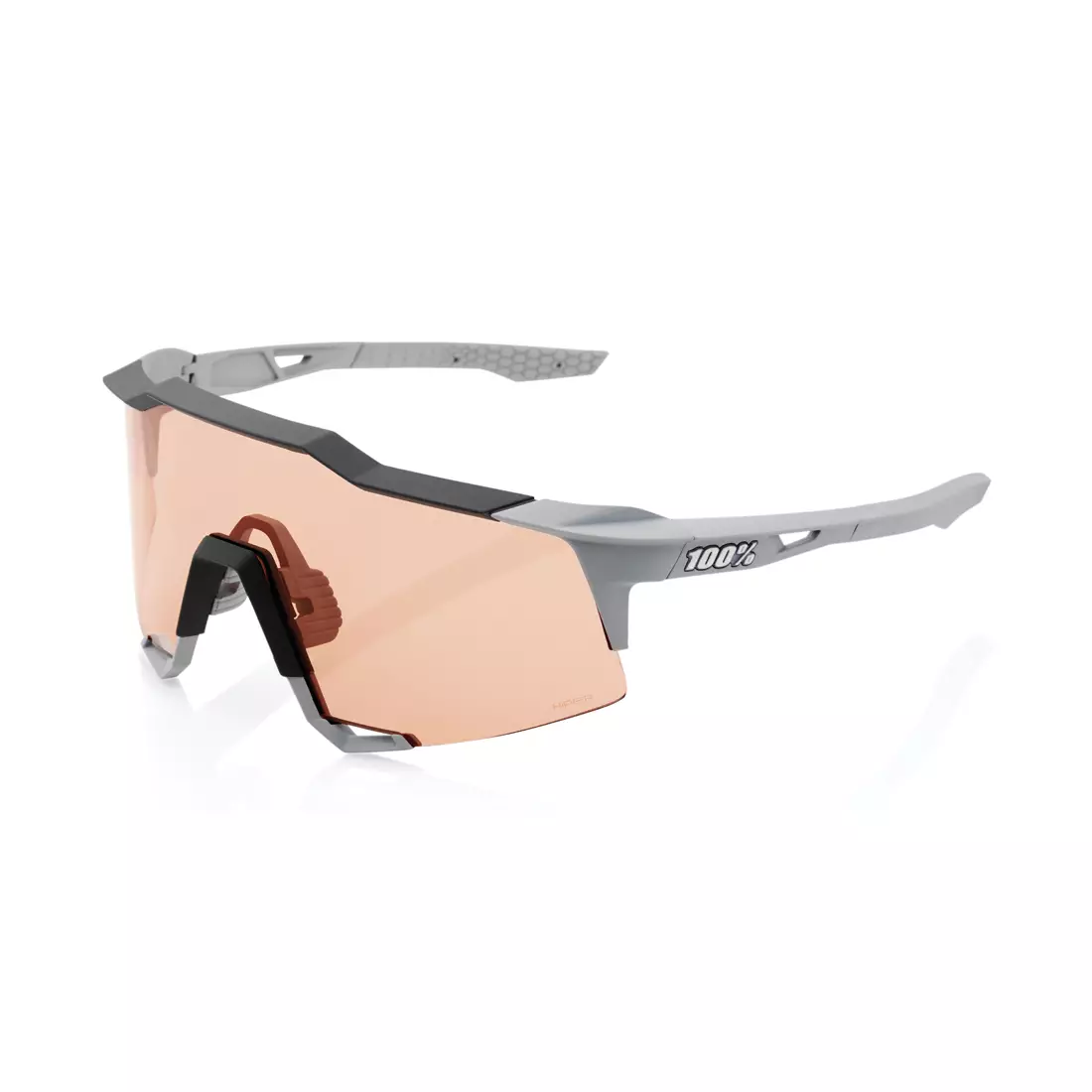100% ochelari sportivi SPEEDCRAFT (HiPER Coral Lens) Soft Tact Stone Grey STO-61001-424-01