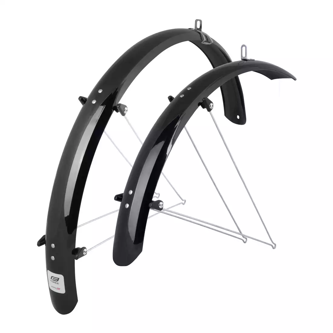 FORCE Aripi biciclete + mânere unghiulare, negre, 26“/540g 