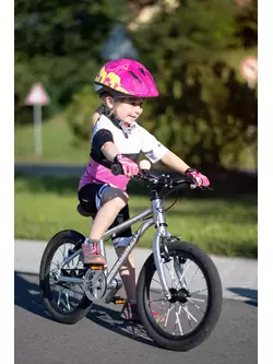 FORCE Cască pentru biciclete pentru copii FUN ANIMALS, fluo-roz 9022445