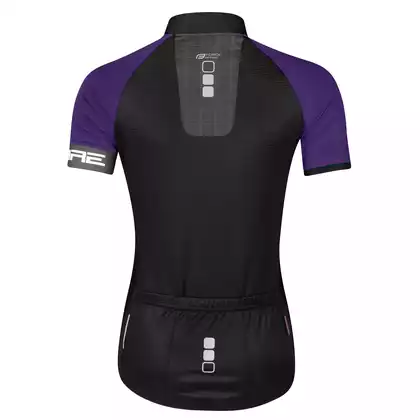 FORCE tricou de ciclism feminin SQUARE black/purple 90013431