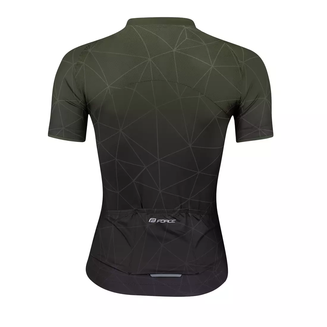 FORCE SPANGLE tricou de ciclism pentru femei, ARMY/verde 