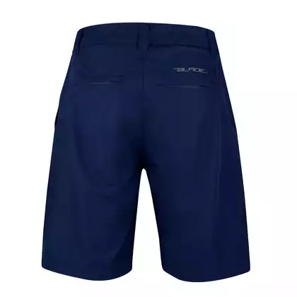 FORCE Pantaloni scurți de ciclism cu inserție detașabilă BLADE MTB, albastru 900319