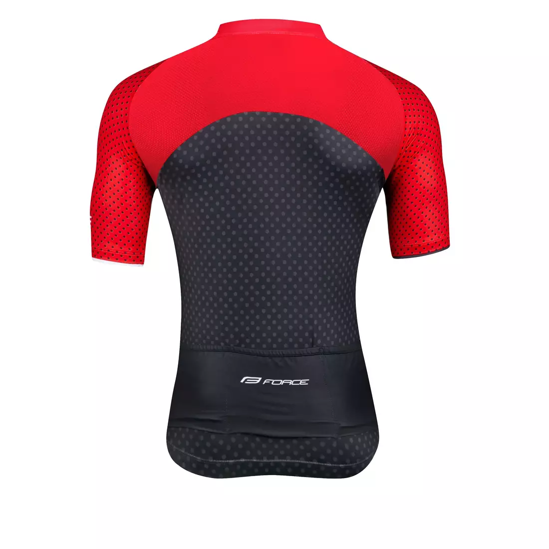 FORCE Tricou de ciclism pentru POINTS, roșu-gri, 9001331