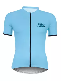FORCE Tricou de ciclism pentru femei CHARM, light blue 90013440