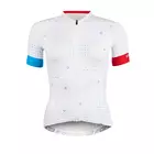 FORCE Tricou de ciclism pentru femei GAME, alb, 9001306