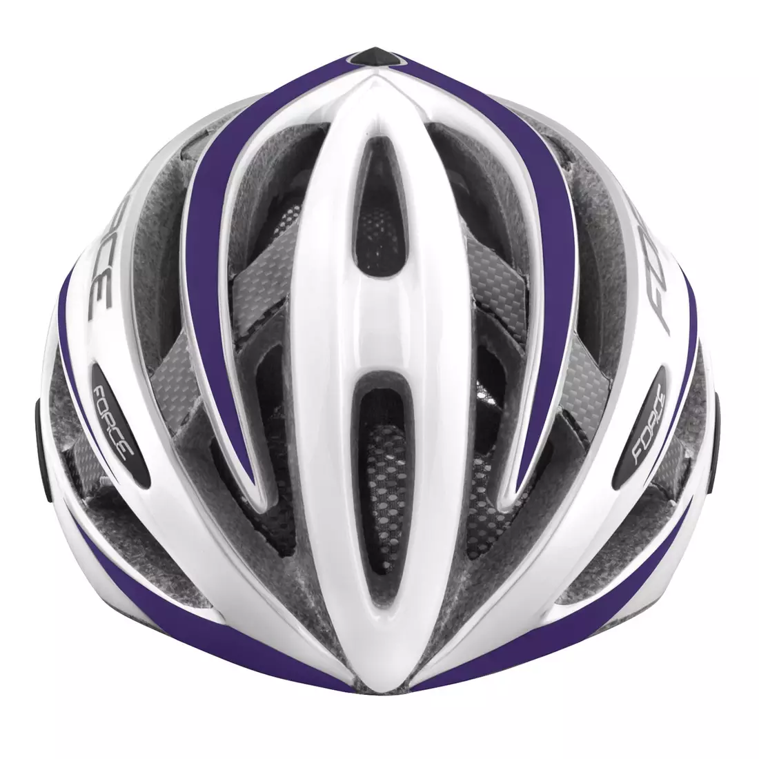FORCE casca de bicicleta ROAD white/purple 9026195