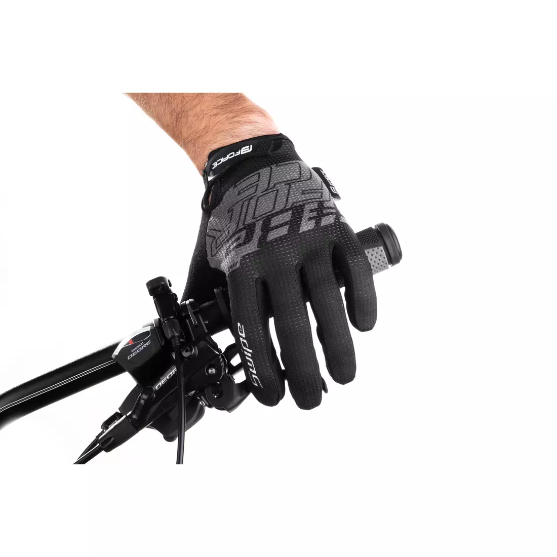 FORCE mănuși de ciclism unisex MTB SWIPE black/grey 905725-S