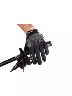 FORCE mănuși de ciclism unisex MTB SWIPE black/grey 905725-S