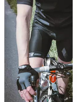 FORCE pantaloni de ciclism cu inserție de salopetă B51, negru 900279