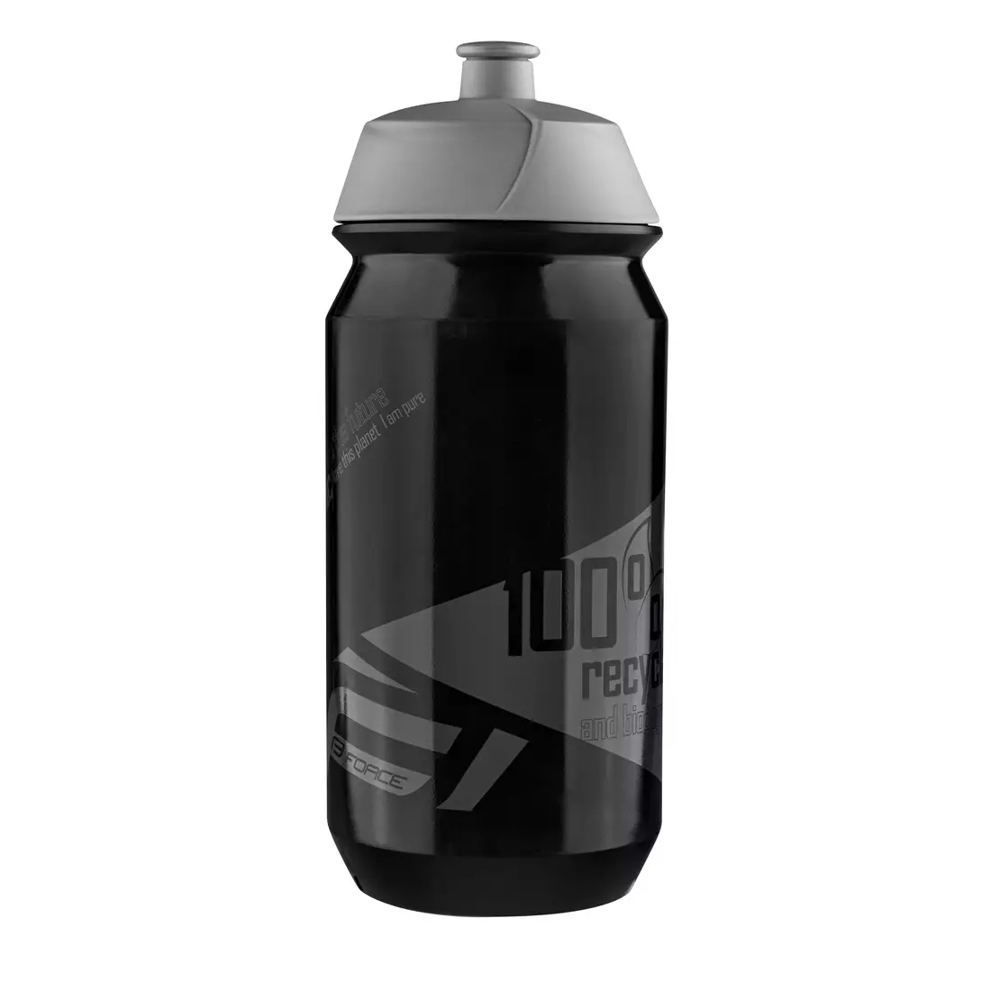 FORCE sticlă de apă pentru bicicletă BIO 500ml black/grey 25561