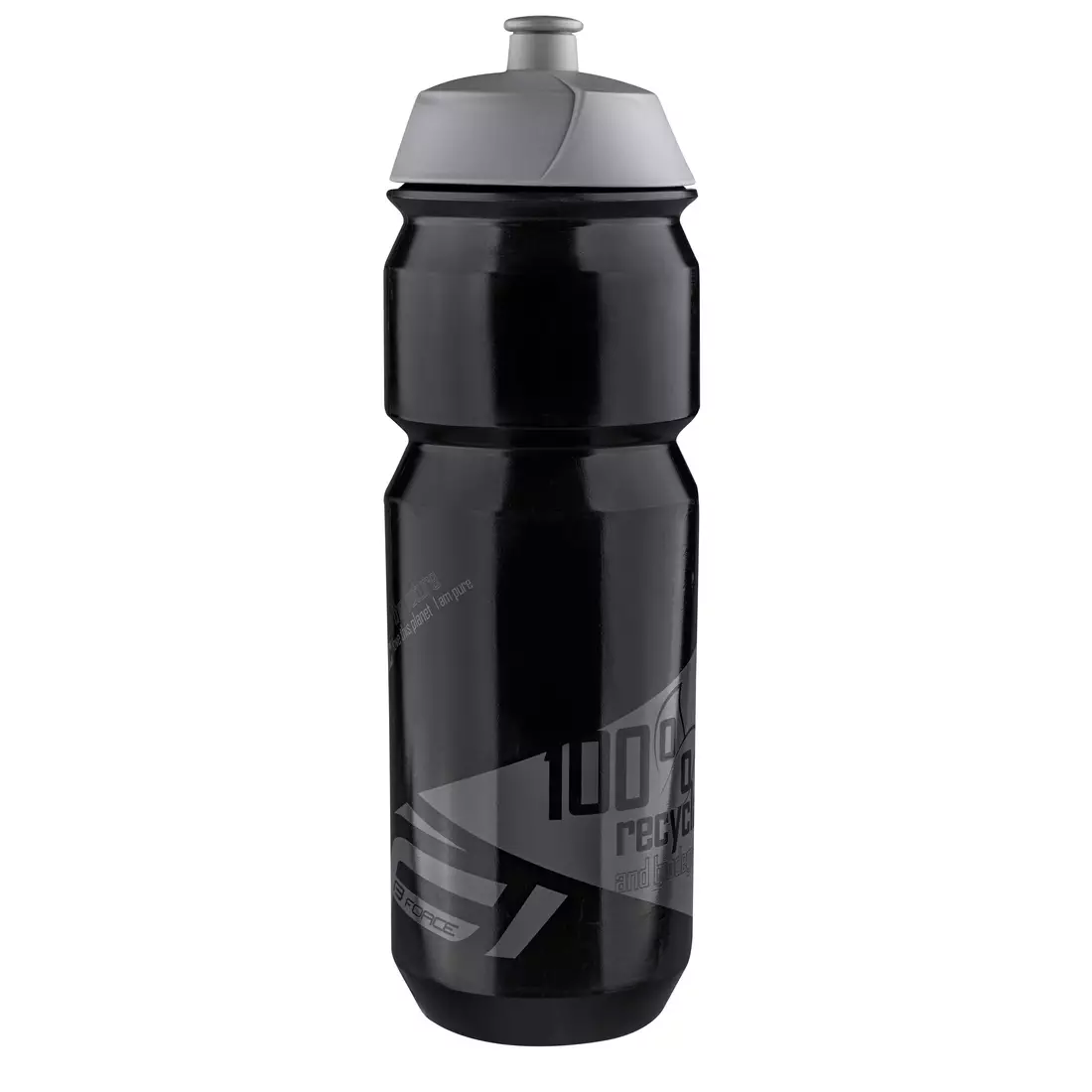 FORCE sticlă de apă pentru bicicletă BIO 750ml black/grey 25566
