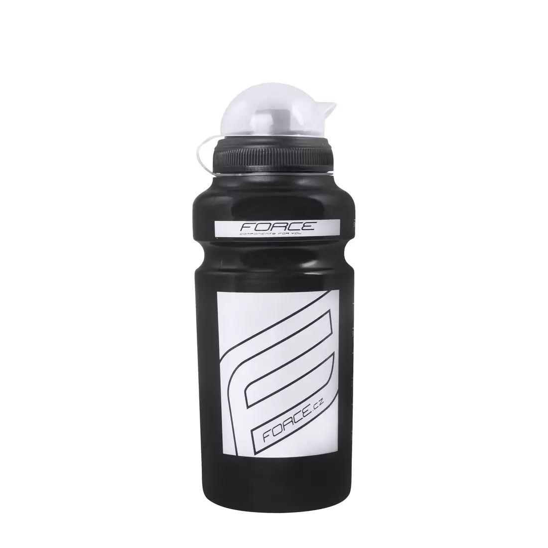 FORCE sticlă de apă pentru bicicletă &quot;F“ 0,5 L black/white 250729