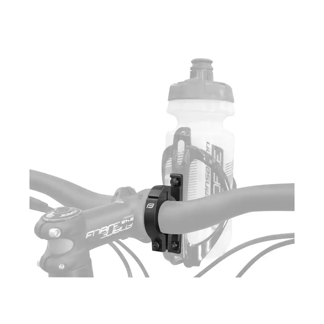 FORCE suport pentru sticla de apa pentru bicicleta 31.8 mm, aluminiu, negru