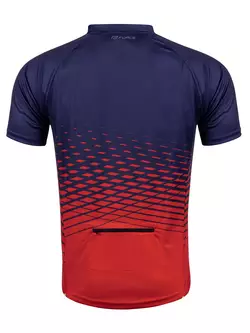 FORCE tricou de bicicletă MTB ANGLE blue/red 9001524