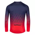 FORCE tricou de ciclism cu mânecă lungă  MTB ANGLE, albastru rosu, 9001446