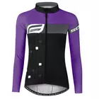 FORCE tricou de ciclism feminin SQUARE LADY black/purple 9001433