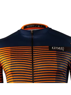 KAYMAQ M66 RACE tricou de bărbați cu mânecă scurtă pentru ciclism, portocale