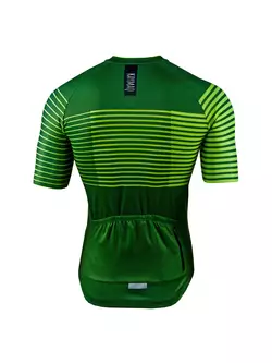 KAYMAQ M66 RACE tricou de bărbați cu mânecă scurtă pentru ciclism, verde
